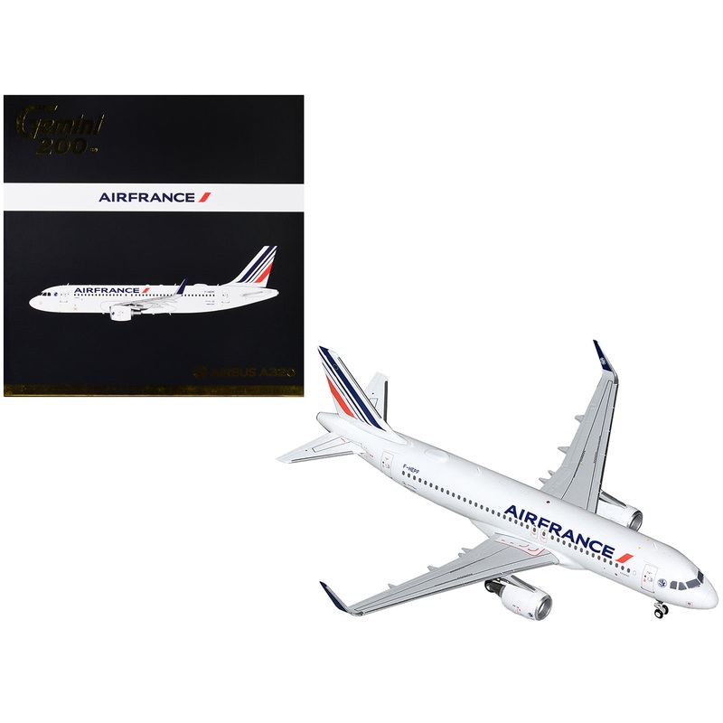 Airbus A320 Commercial Aircraft “Air France” White with Tail Stripes “Gemini 200” Series 1/200 Diecast Model Airplane by GeminiJets