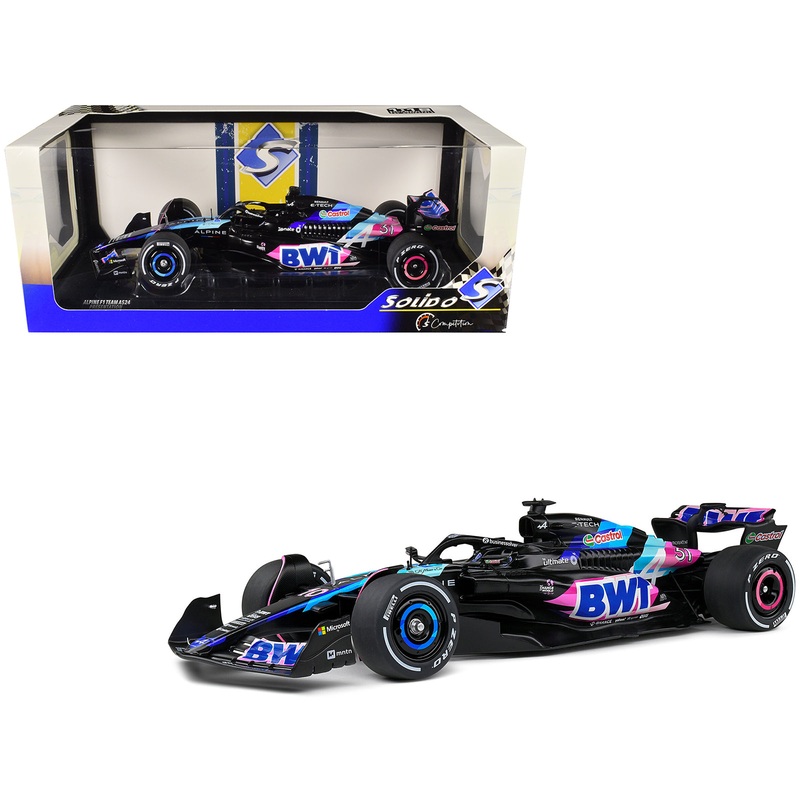 Alpine A524 Presentation Edition “BWT” “Formula One F1 World Championship” (2024) “Competition” Series 1/18 Diecast Model Car by Solido