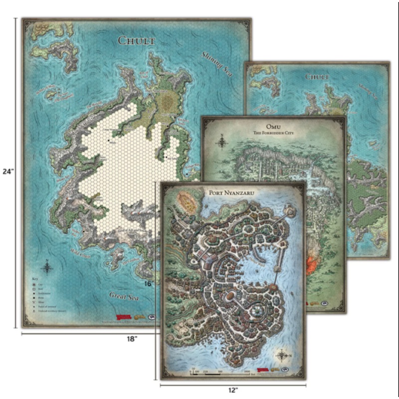 D&D: Tomb of Annihilation Map Set (4-Maps)