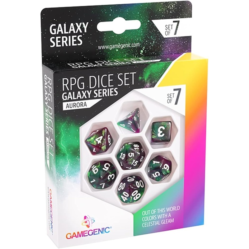 GameGenic – RPG Dice Set – Galaxy Series – Aurora