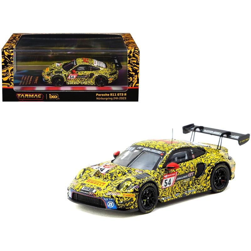 Porsche 911 GT3 R #54 Christian Engelhart – Ayhancan Guven – Laurin Heinrich – Laurens Vanthoor “24 Hours of Nurburgring” (2023) “Hobby64” Series 1/64 Diecast Model by Tarmac Works