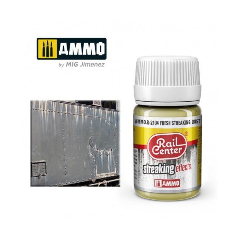 Rail Center Paint R-2104, Streaking Effects, Fresh Dust, 35ml bottle, Enamel Paint