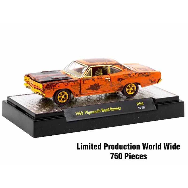 “Auto-Thentics” 6 piece Set Release 94 IN DISPLAY CASES Limited Edition 1/64 Diecast Model Cars by M2 Machines