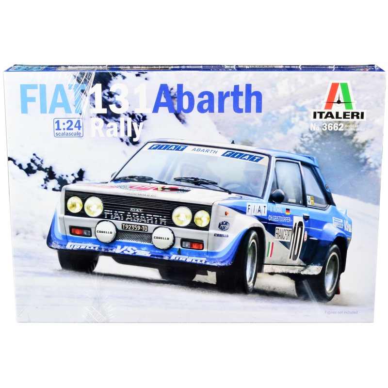 Skill 3 Model Kit Fiat 131 Abarth Rally #10 Winner “Montecarlo Rally” (1980) 1/24 Scale Model by Italeri