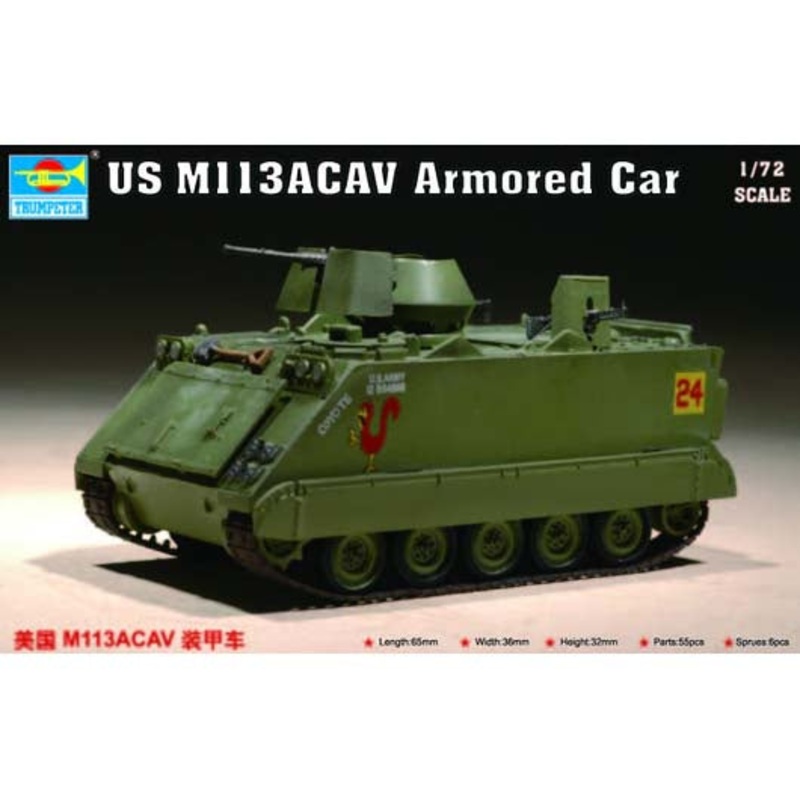 Trumpeter – 1/72 US M113ACAV Armoured Vehicle