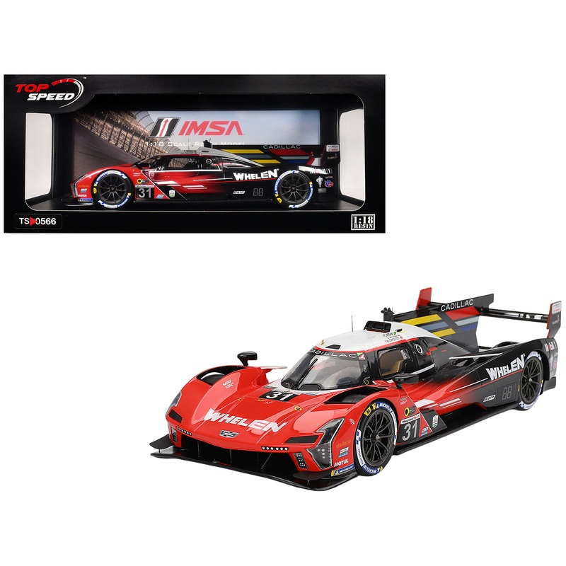 Cadillac V-Series.R #31 Jack Aitken – Tom Blomqvist – Pipo Derani “Whelen Cadillac Racing” 2nd Place IMSA “24 Hours of Daytona” (2024) 1/18 Model Car by Top Speed