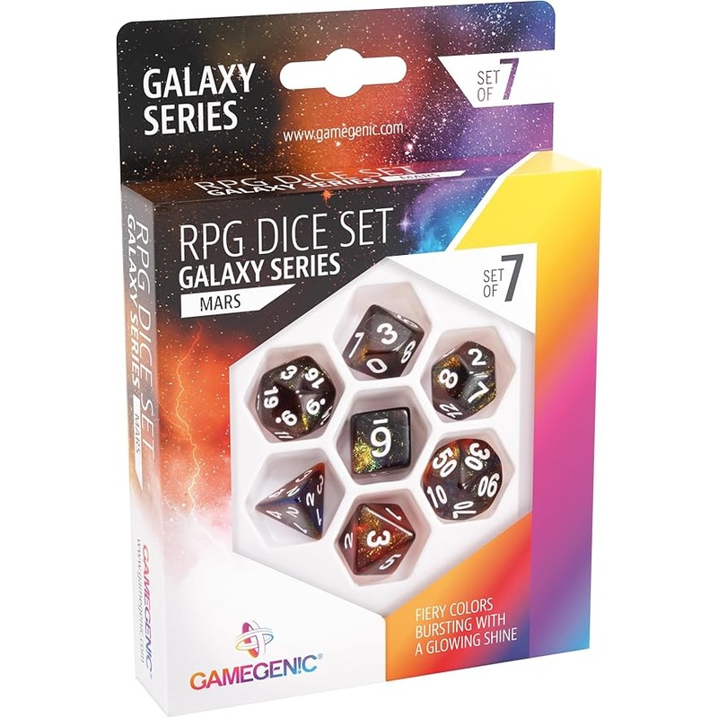 GameGenic – RPG Dice Set – Galaxy Series – Mars