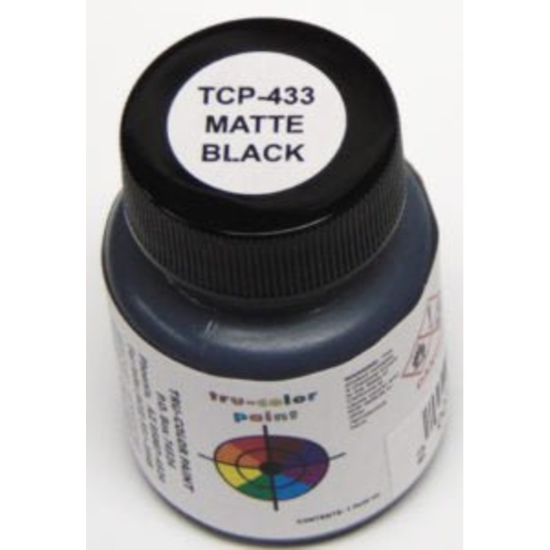Tru Color TCP-433 Matte Black, Paint 1 ounce