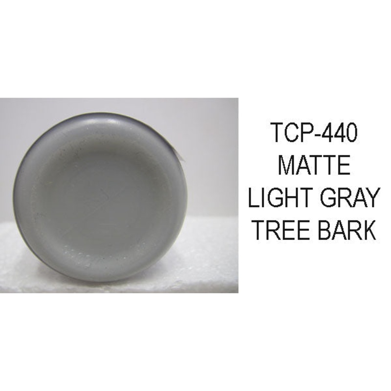Tru Color TCP-440 Matte Light Gray, Tree Bark, Paint 1 ounce