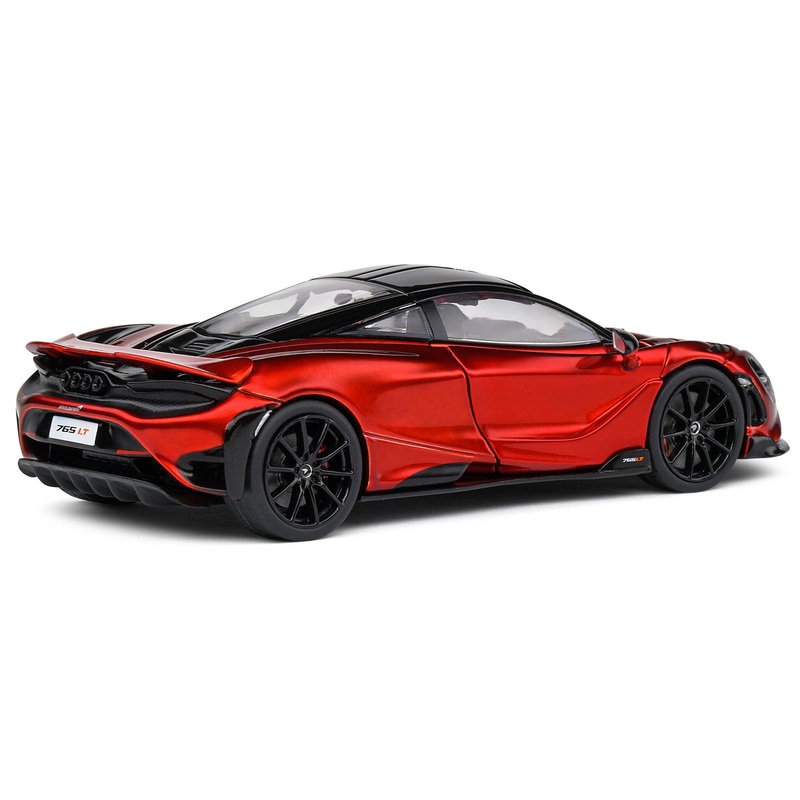 2020 McLaren 765 LT Volcano Red Metallic with Black Top 1/43 Diecast Model Car by Solido