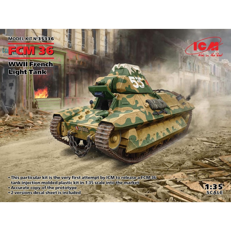 ICM – 1/35 FCM 36 – WWII French Light Tank