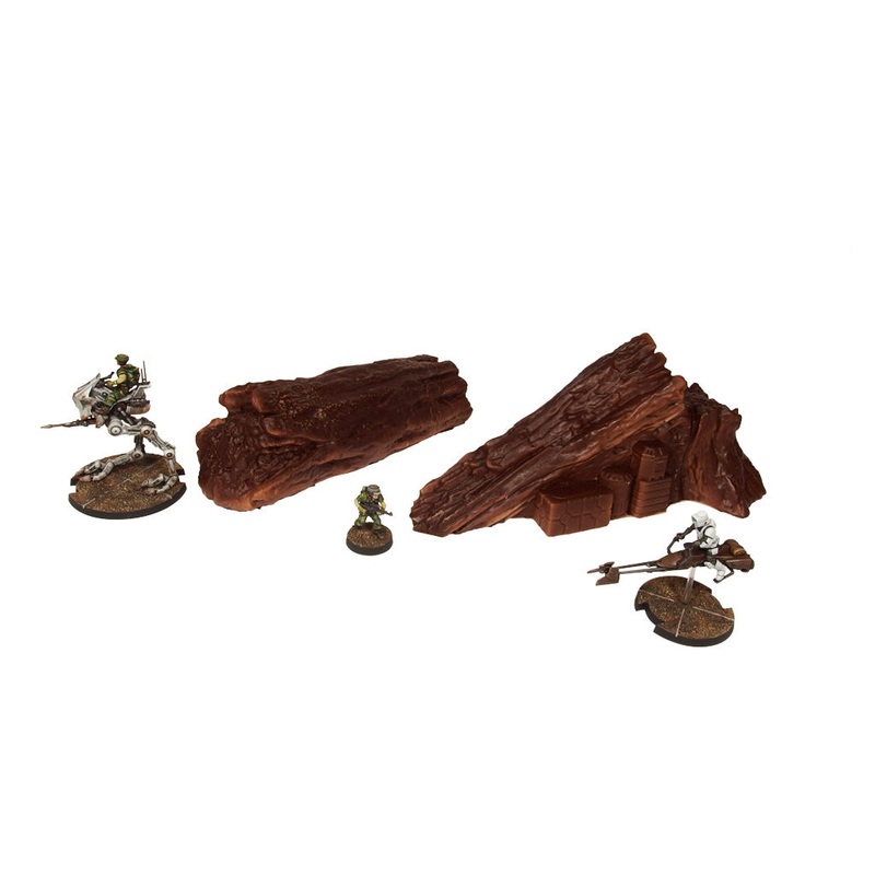 Micro Art Studio – SWL Forest Trees Fallen Set 1 (2pc) Prepainted  Ltd. (F00069)