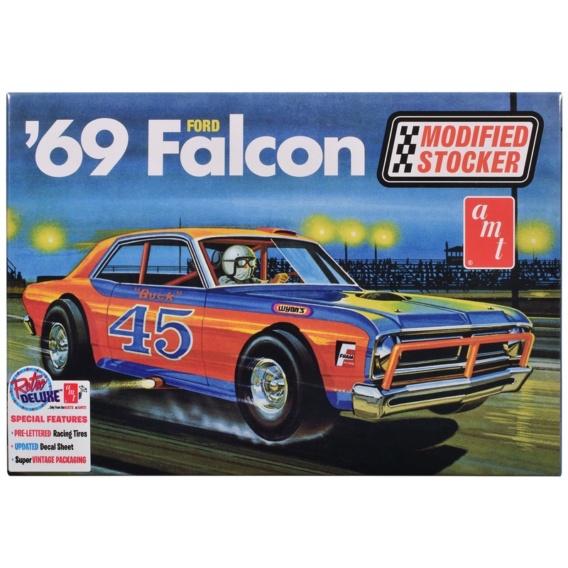 Skill 2 Model Kit 1969 Ford Falcon Modified Stocker 1/25 Scale Model by AMT