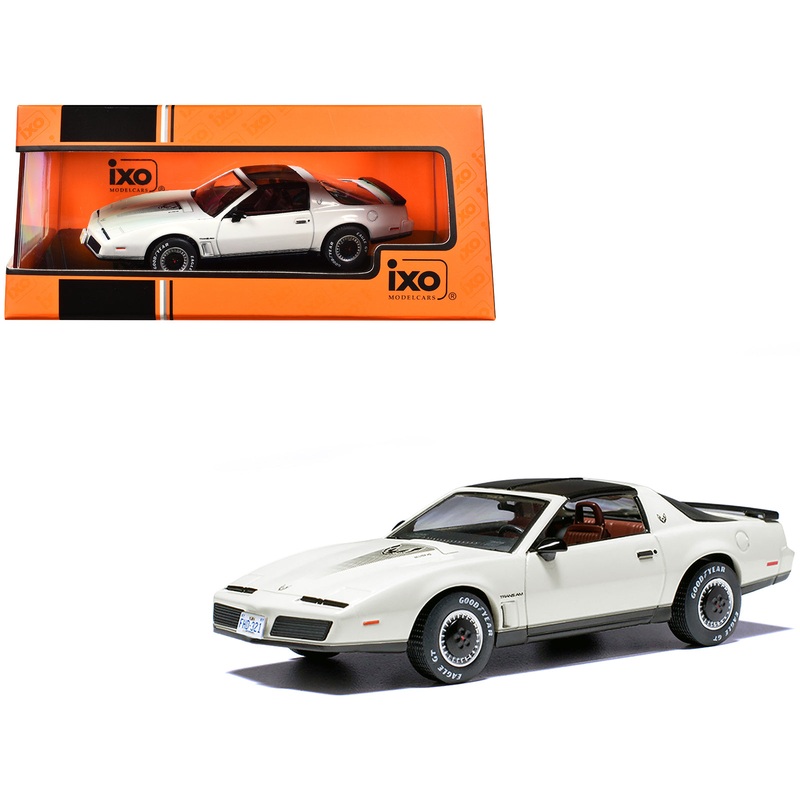 1982 Pontiac Firebird Pearl White with Black Top 1/43 Diecast Model by IXO Models