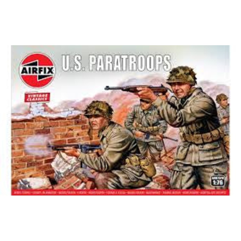 Airfix – 1/76 WWII US Paratroops (Vintage Classics)