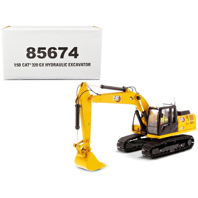 CAT Caterpillar 320 GX Hydraulic Excavator with Operator “High Line” Series 1/50 Diecast Model by Diecast Masters
