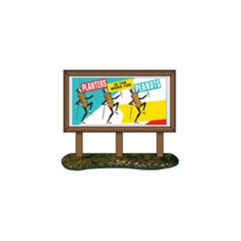 Classic Metal Works #20242 1950s Planters Peanuts Country Billboard