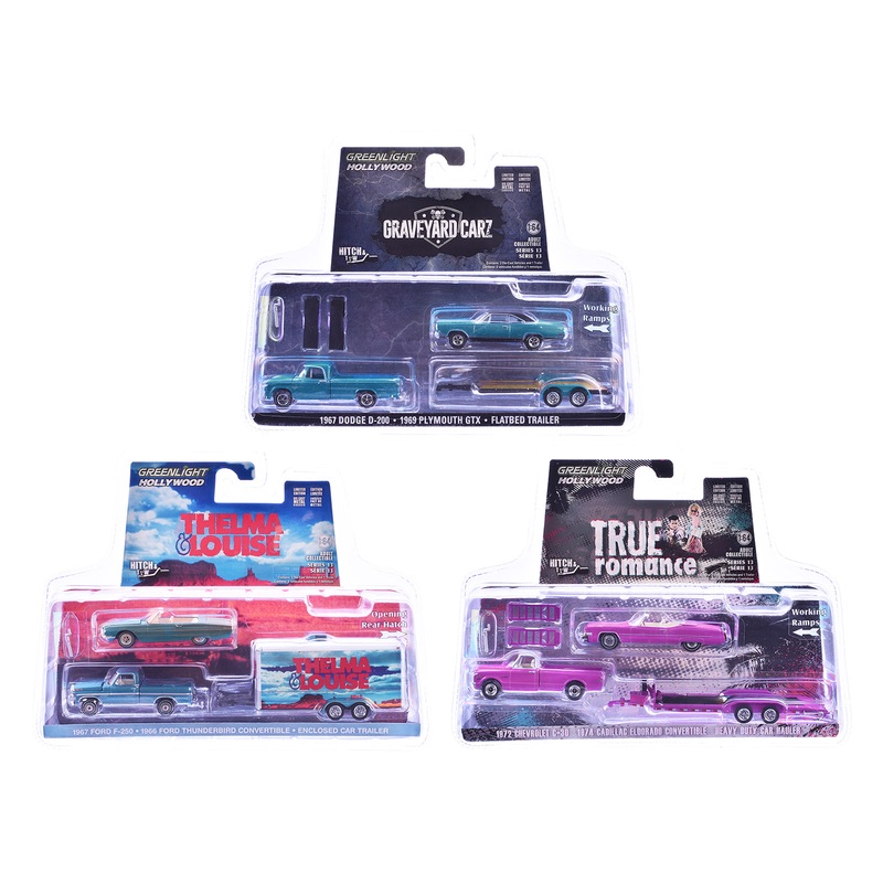 “Hollywood Hitch & Tow” Series 13 Set of 3 pieces 1/64 Diecast Model Cars by Greenlight