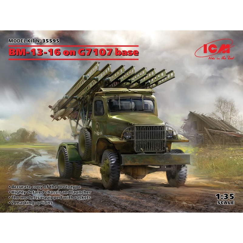 ICM – 1/35 BM-13-16 On G7107 Base