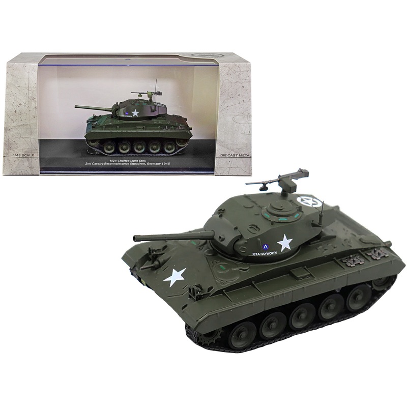 M24 Chaffee Light Tank “Rita Hayworth” “U.S.A. 2nd Cavalry Reconnaissance Squadron Germany 1945” 1/43 Diecast Model by AFVs of WWII