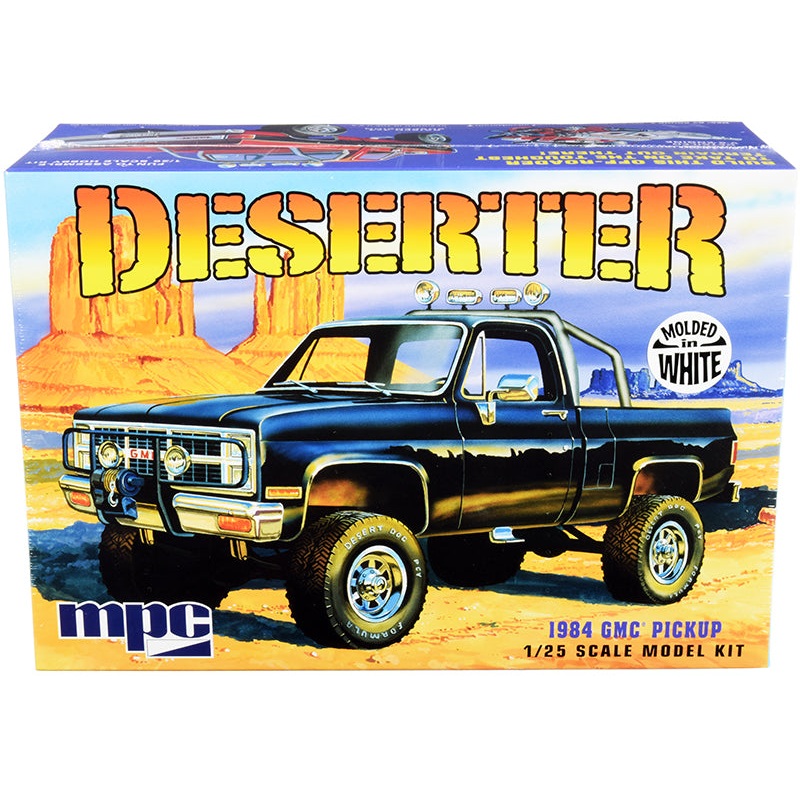 Skill 2 Model Kit 1984 GMC Pickup Truck (Molded in White) “Deserter” 1/25 Scale Model by MPC