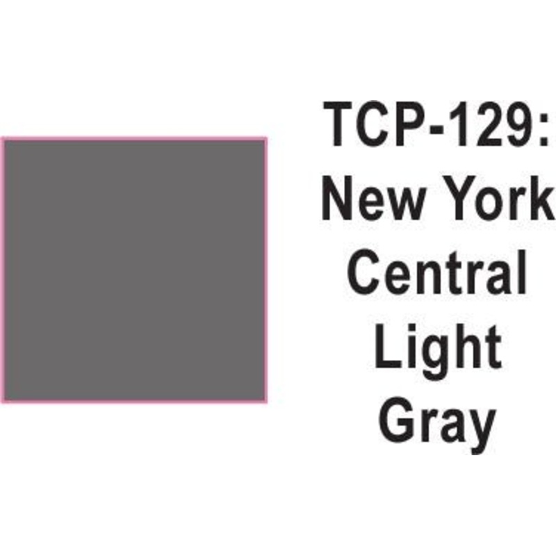 Tru Color TCP-129 New York Central Light Gray Paint 1 ounce