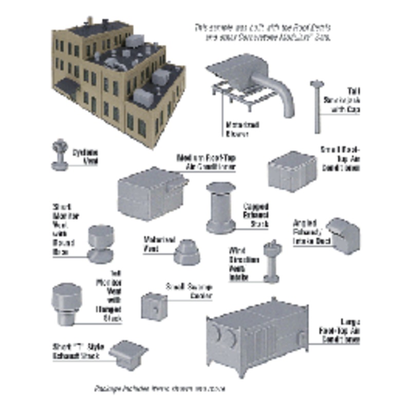 Walthers #933-3733 Roof Detail kit
