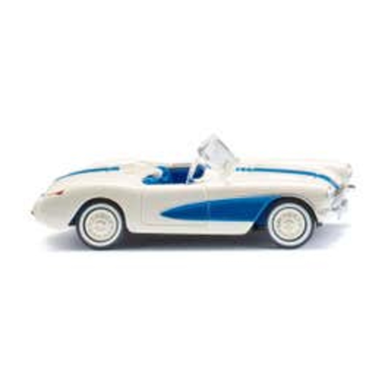 Wiking 81905  HO Chevrolet Corvette – pearl white/sky blue