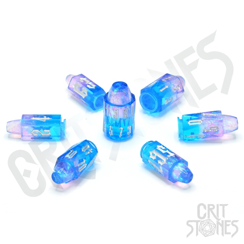 CritStones –  Resin RPG Dice Set – Spellshot Shells