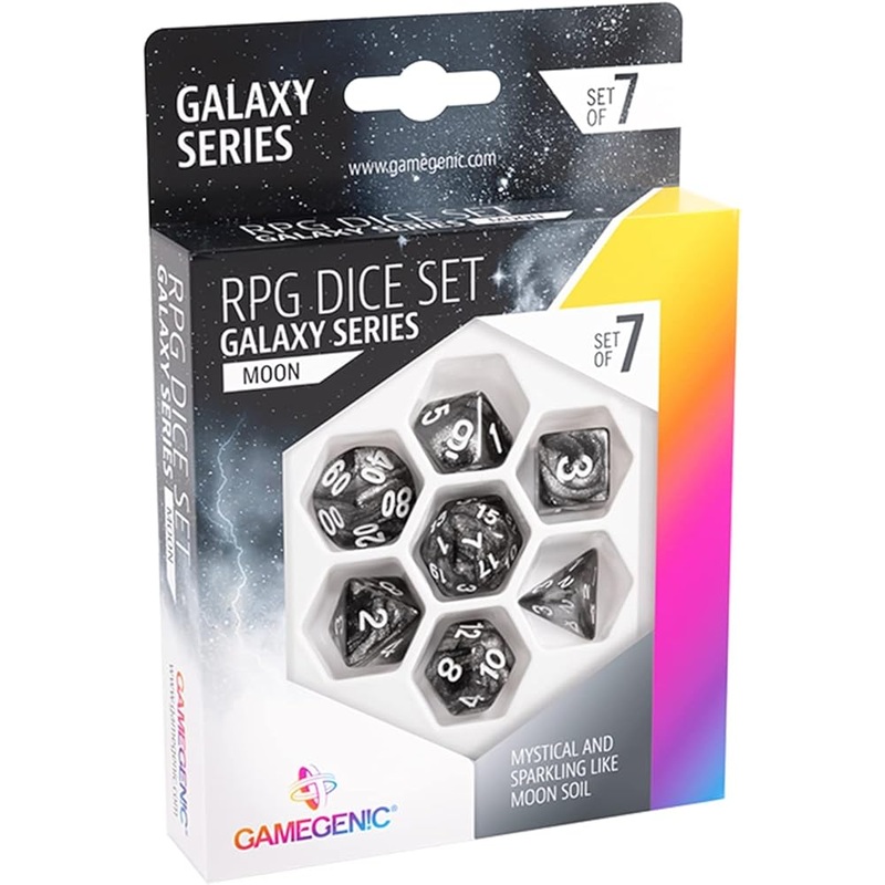GameGenic – RPG Dice Set – Galaxy Series – Moon