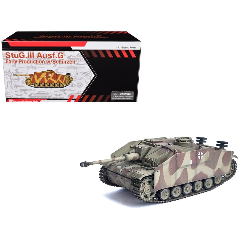 Germany StuG III Ausf. G “Early Production” with Schurzen Tank “Pz.Gren.Div. Totenkopf Kursk” (1943) “NEO Dragon Armor” Series 1/72 Plastic Model by Dragon Models