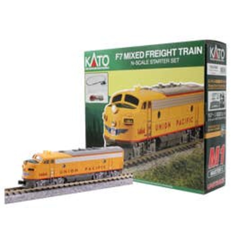 Kato 106-0050 N F7 Freight Train Starter Set Union Pacific