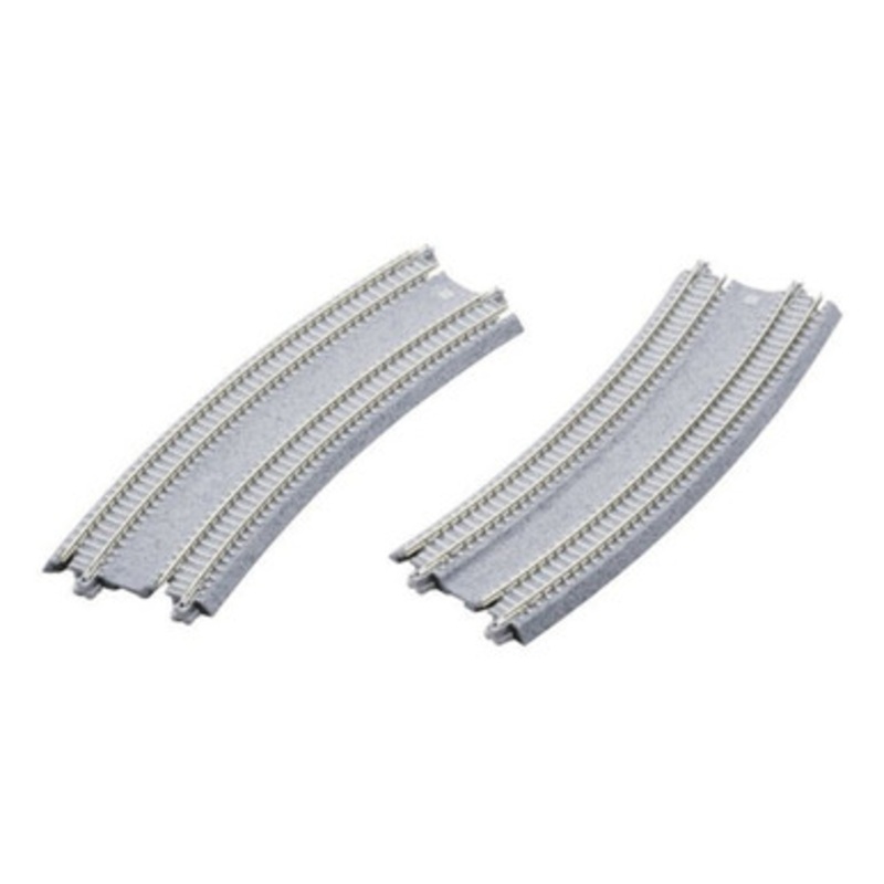 Kato 20-186 N 18.9″/17.6″ 22.5-Degree Dbl Curve, Concrete (2)