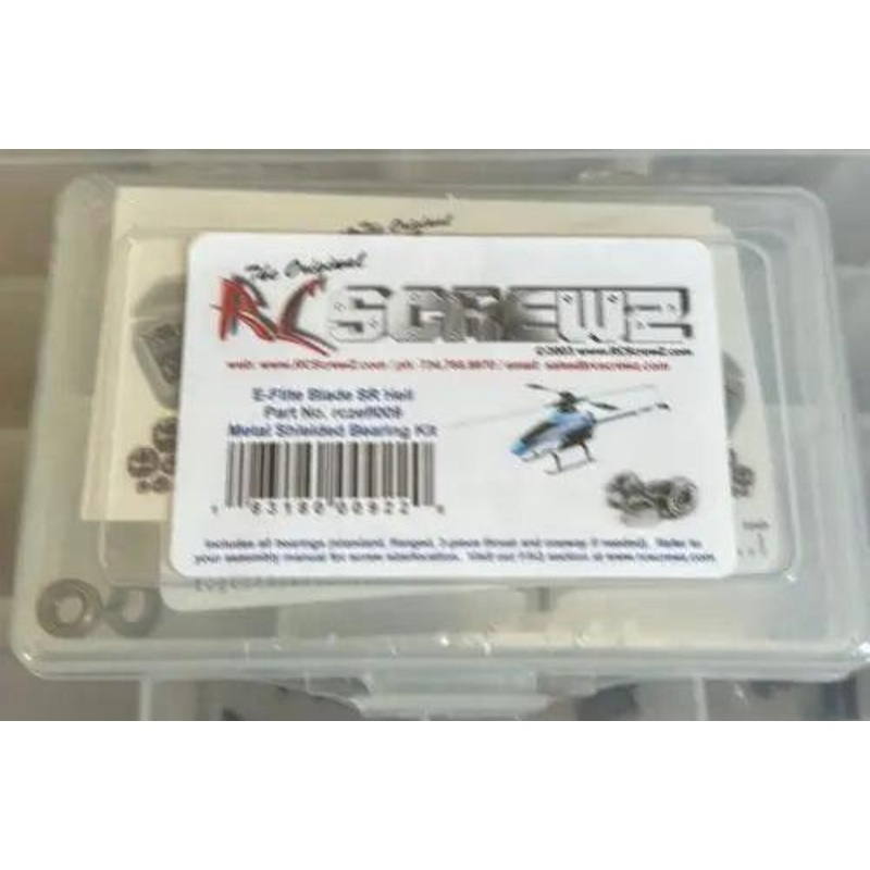 RC Screwz  Metal Shielded Bearing Kit E-flite Blade SR Heli