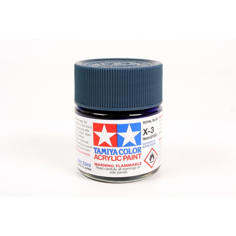 Tamiya – X-3 Royal Blue Acrylic (23ml)