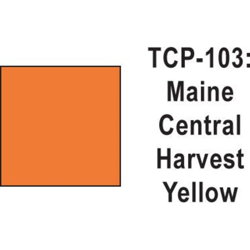 Tru Color TCP-103 Maine Central Harvest Yellow Paint 1 ounce