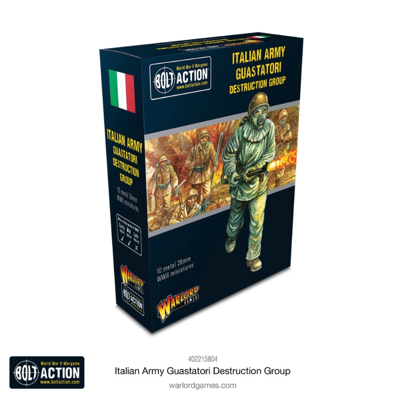 Warlord – Bolt Action: Italian Army Guastatori Destruction Group (Metal)