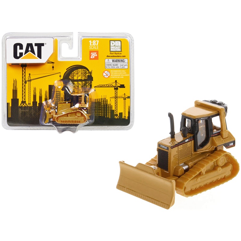CAT Caterpillar D5M Track-Type Tractor Yellow 1/87 (HO) Diecast Model by Diecast Masters