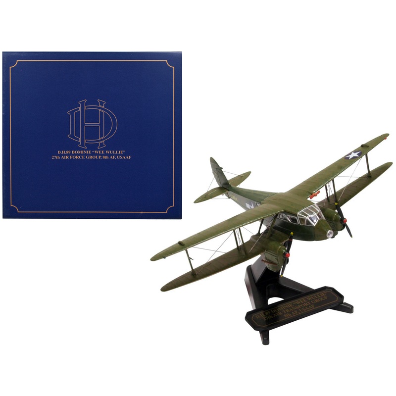 De Havilland D.H.89 Dominie Dragon Rapide Aircraft “Wee Wullie” “27th Air Force Group 8th AF USAAF” 1/72 Diecast Model Airplane by Oxford Diecast