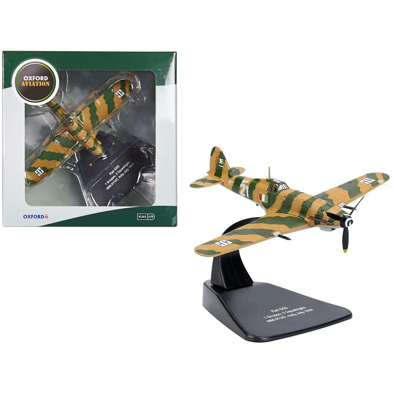 Fiat G55 Centauro Fighter Aircraft “1 Gruppo 3 Squadriglia MM.91147 Italy” (1944) Italian Air Force “Oxford Aviation” Series 1/72 Diecast Model Airplane by Oxford Diecast