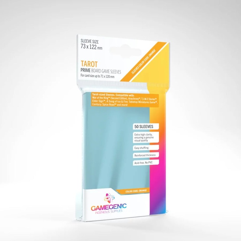 GameGenic – PRIME Sleeves: 73 x 122mm Tarot (Orange)