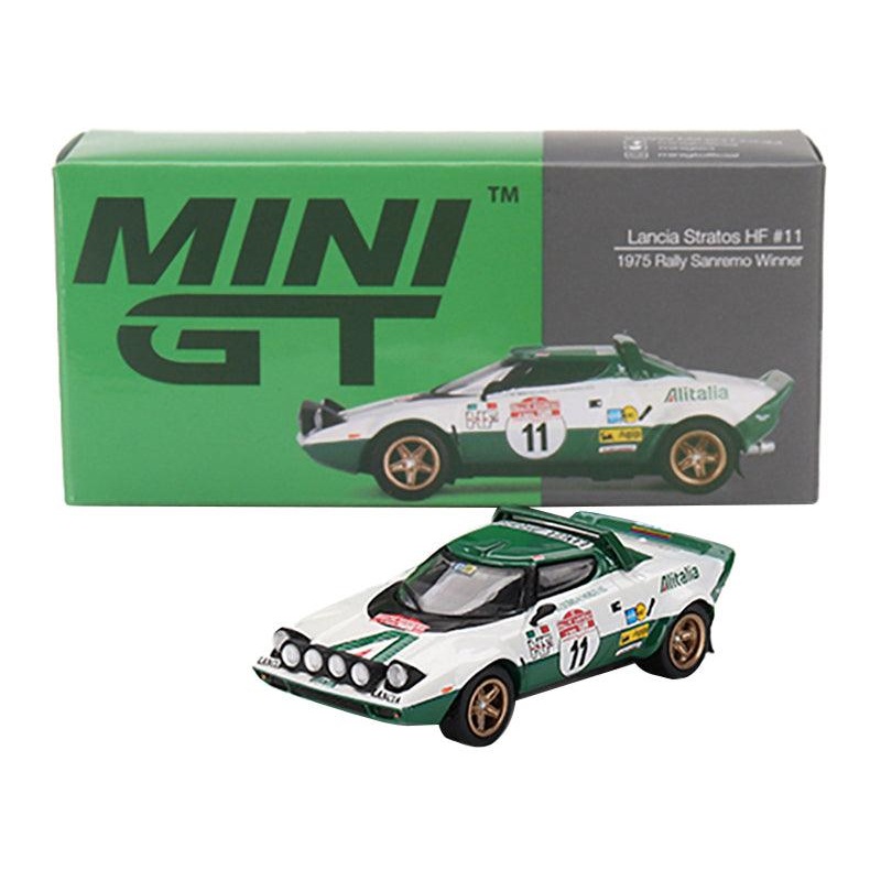 Lancia Stratos HF #11 Bjorn Waldegard – Hans Thorszelius Winner “Rally Sanremo” (1975) Limited Edition to 2400 pieces Worldwide 1/64 Diecast Model Car by Mini GT