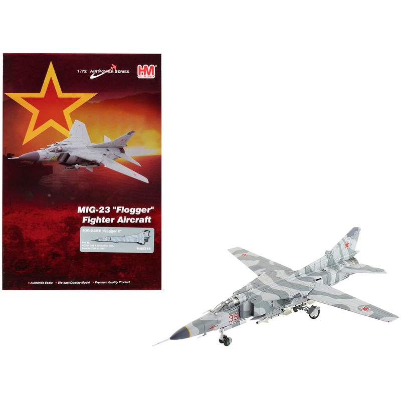 Mikoyan-Gurevich MiG-23MS Flogger-E Fighter Aircraft “4477th Test and Evaluation Squadron Red Eagles Nevada” (1981-88) United States Air Force “Air Power Series” 1/72 Diecast Model by Hobby Master