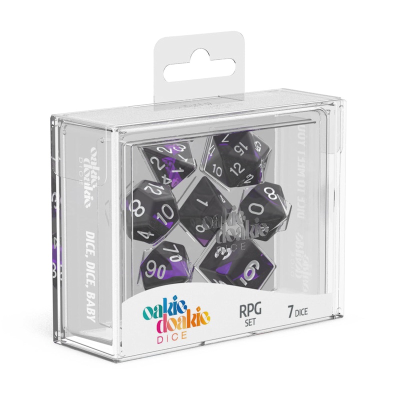 Oakie Doakie Dice – RPG Set Enclave Amethyst (7)