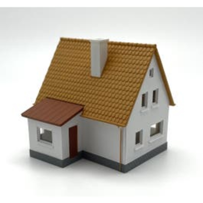 Rock Island Hobby 043109 N WHITE & BEIGE BUNGALO Built up