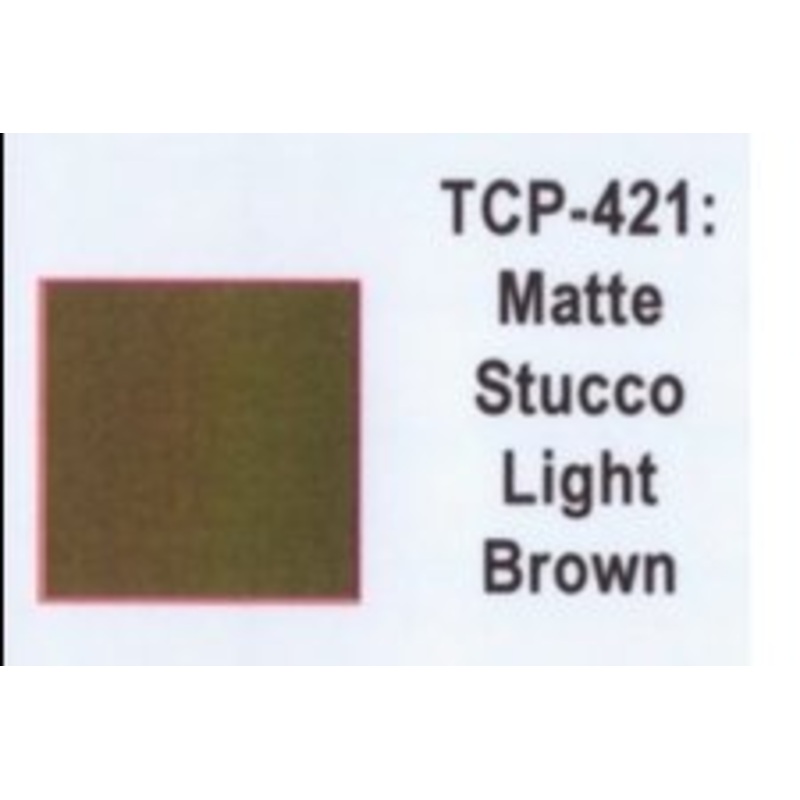 Tru Color TCP-421 Matte Light Brown Stucco, Paint 1 ounce