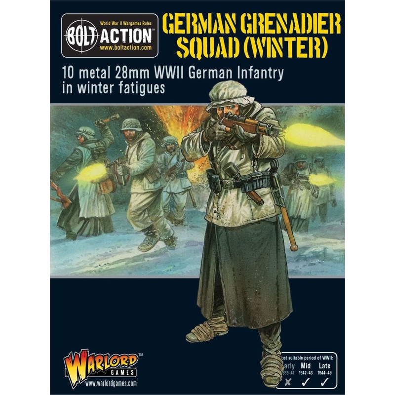 Warlord – Bolt Action: German Grenadiers in Winter Clothing (Metal)