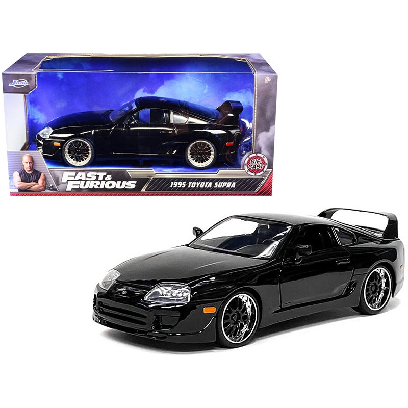 1995 Toyota Supra Black “Fast & Furious” Movie 1/24 Diecast Model Car by Jada