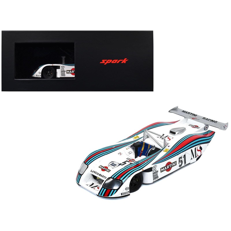 Lancia GR6 #51 Michele Alboreto – Teo Fabi – Rolf Stommelen “Martini Racing” “24 Hours of Le Mans” (1982) with Acrylic Display Case 1/18 Model Car by Spark