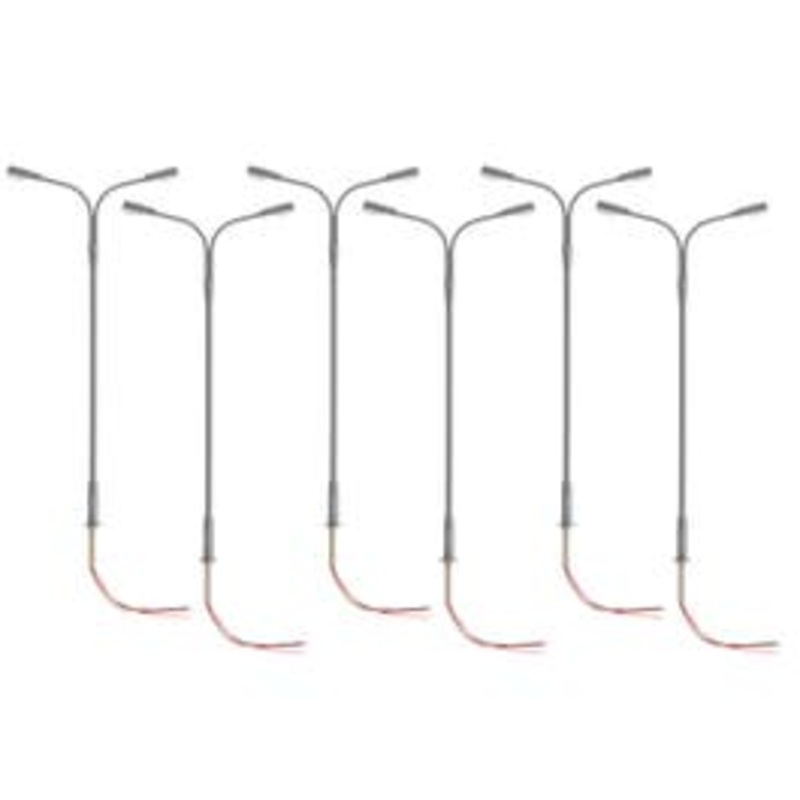 Lionel 2456096 HO LIGHTING ACCESSORIES Double Highway Lamp – Gray 6-Pack